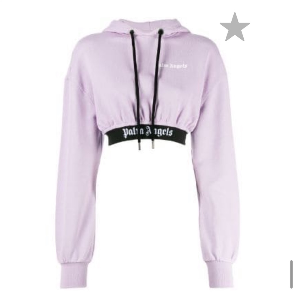 Palm Angels Cropped Hoodie